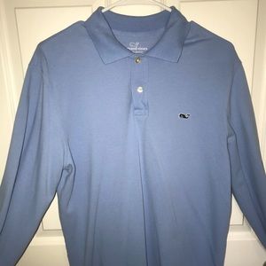 Men’s Small Vineyard Vines Long Sleeve Pique Polo